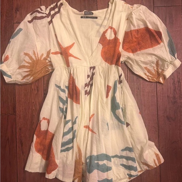 Ecote Colorful Abstract Mini Dress - Picture 3 of 3